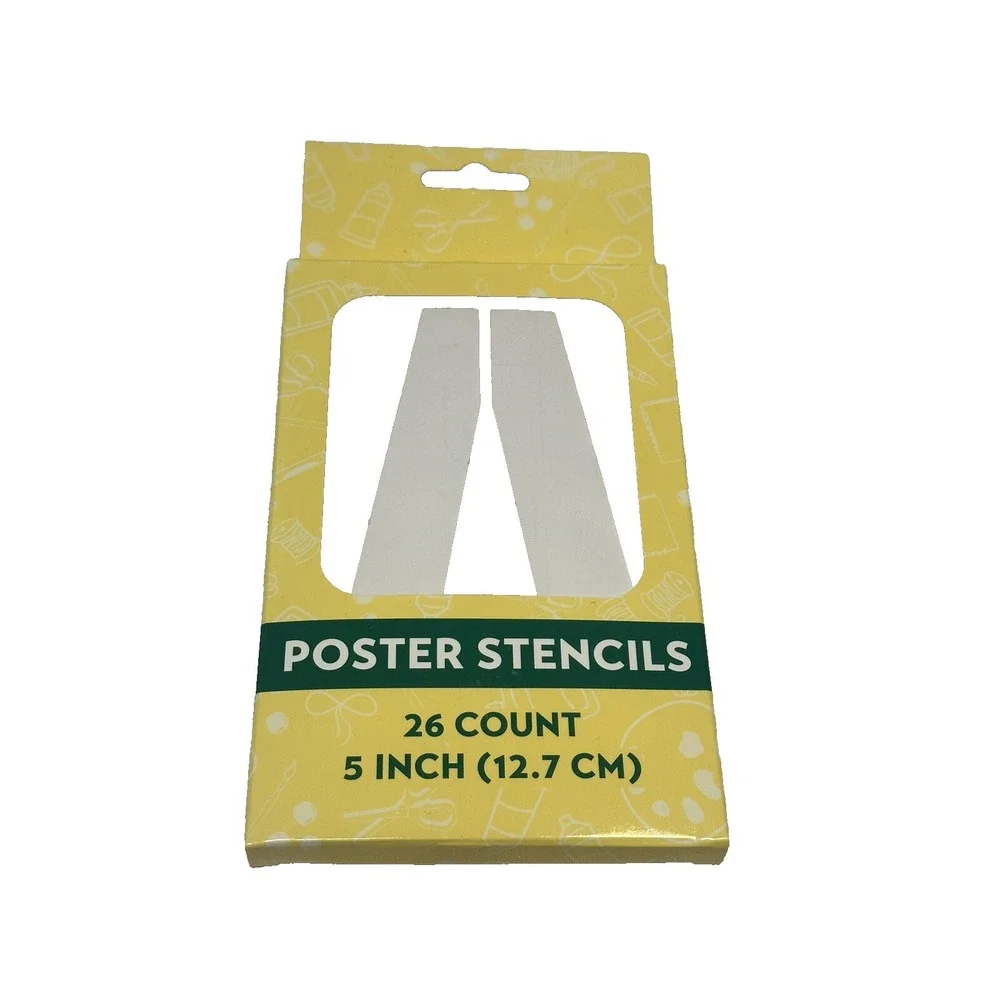 poster stencils 26 count 5 inch ABCs‎
